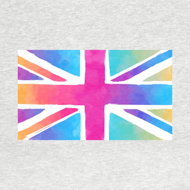 Colorful Union Jack flag by chris@christinearnold.com